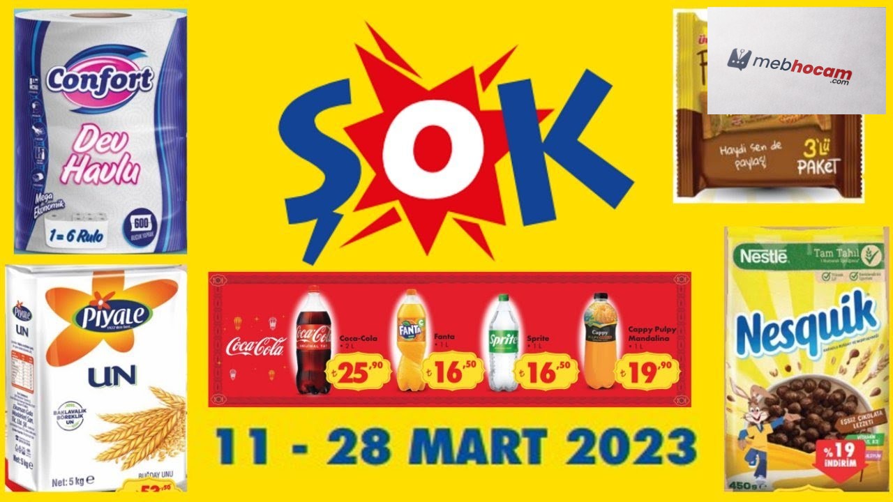 11-28 Mart 2023 ŞOK Aktüel Ürünler Kataloğu |  ŞOK Market Ramazan ayı erzak paketi satışa çıkıyor!