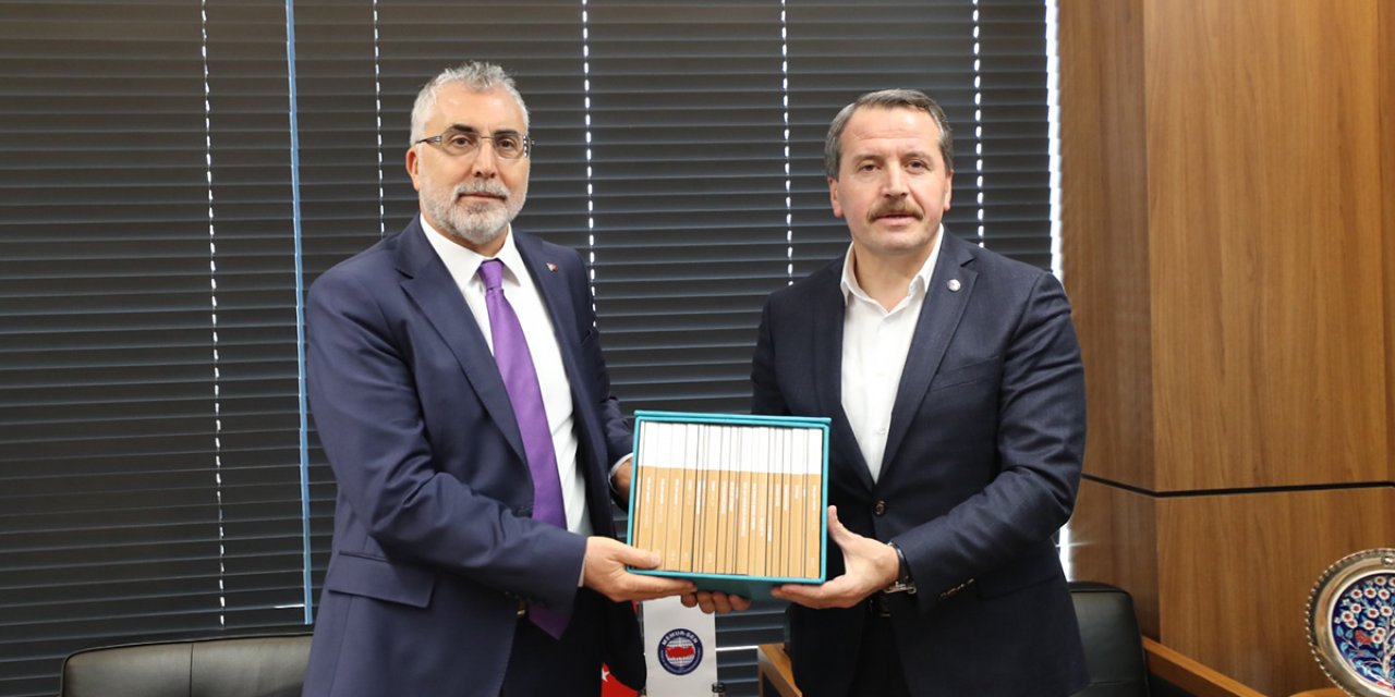 Bakanı Vedat Işıkhan Memur Sen'i ziyaret etti! Toplu Sözleşme kazanımları istişare edildi